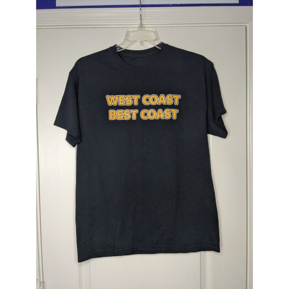 New Amazon T-Shirt West Cost Best Coast Black Sz L
